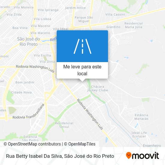 Rua Betty Isabel Da Silva mapa