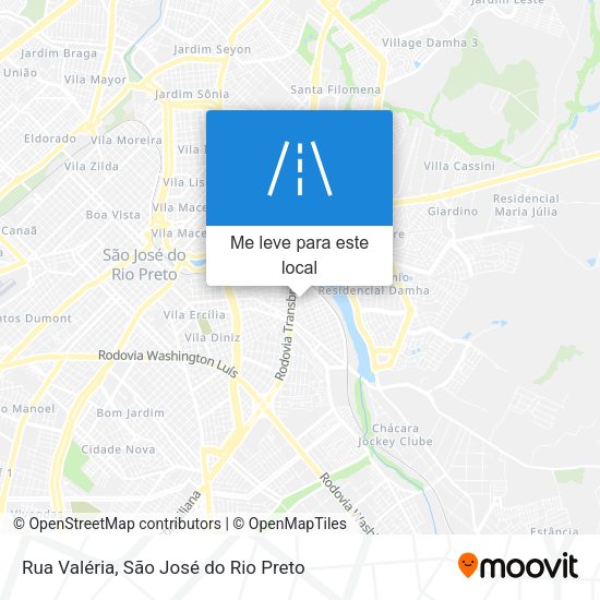 Rua Valéria mapa