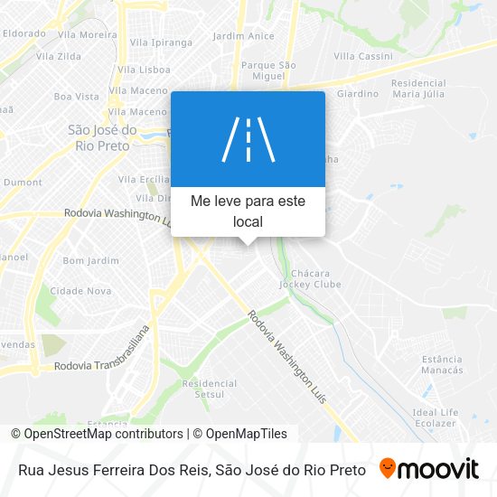 Rua Jesus Ferreira Dos Reis mapa