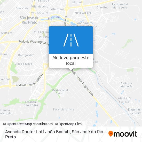 Avenida Doutor Lotf João Bassitt mapa