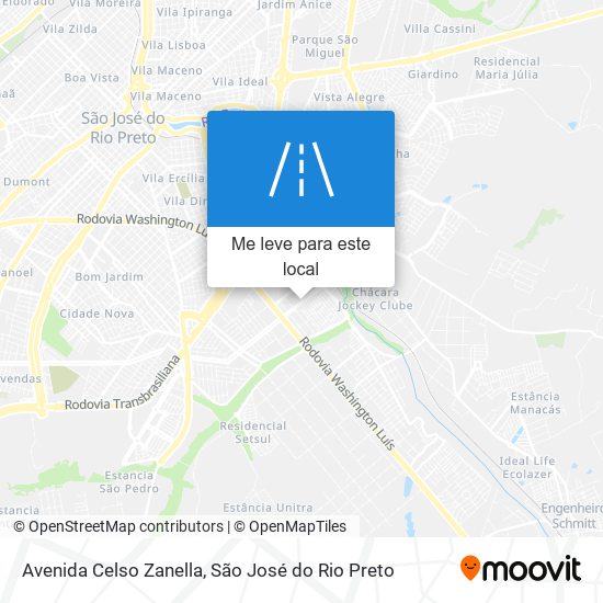 Avenida Celso Zanella mapa