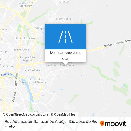 Rua Adamastor Baltazar De Araújo mapa