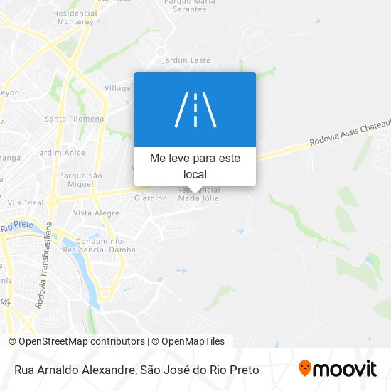 Rua Arnaldo Alexandre mapa