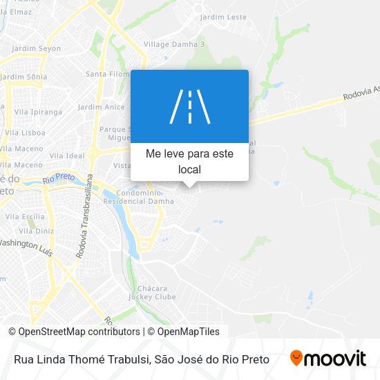Rua Linda Thomé Trabulsi mapa