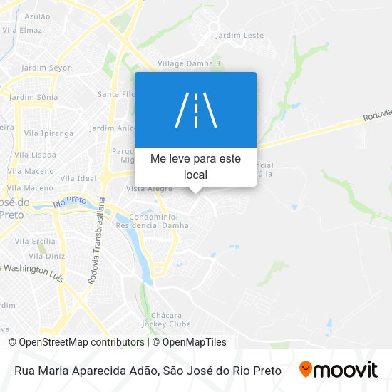 Rua Maria Aparecida Adão mapa