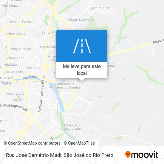 Rua José Demétrio Madi mapa
