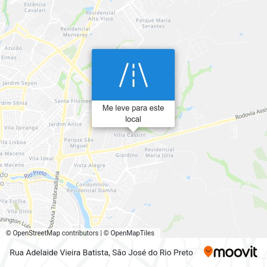 Rua Adelaide Vieira Batista mapa