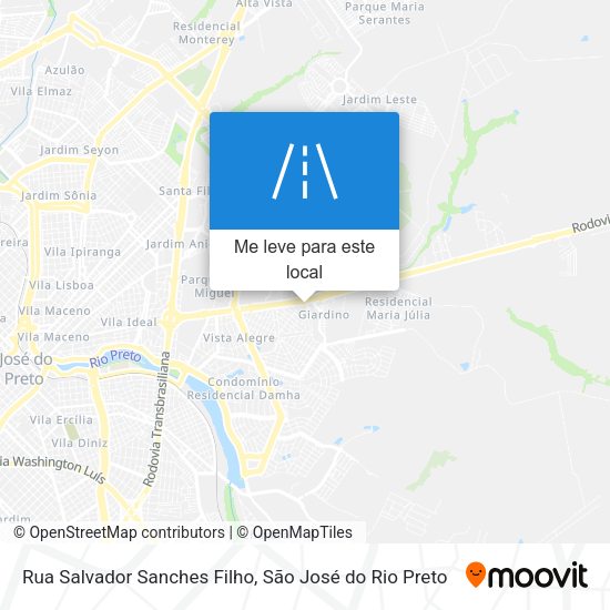 Rua Salvador Sanches Filho mapa