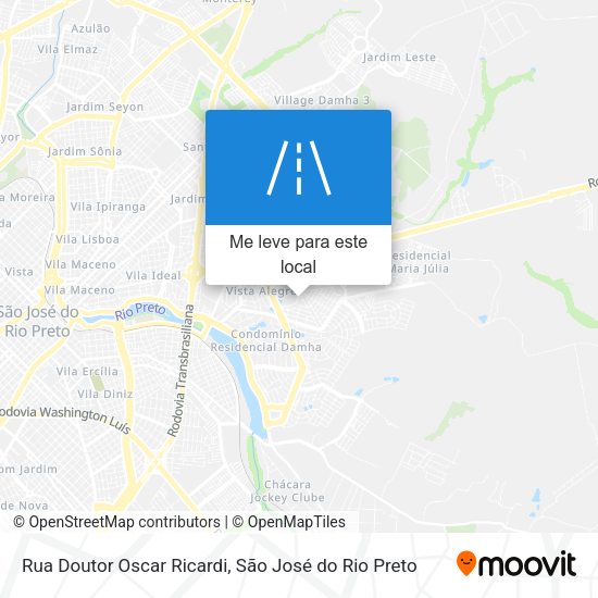 Rua Doutor Oscar Ricardi mapa
