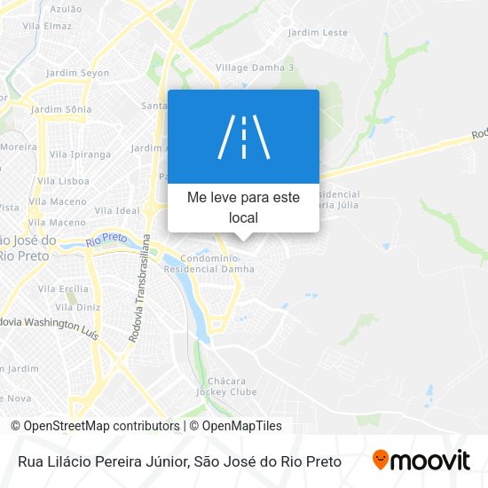 Rua Lilácio Pereira Júnior mapa