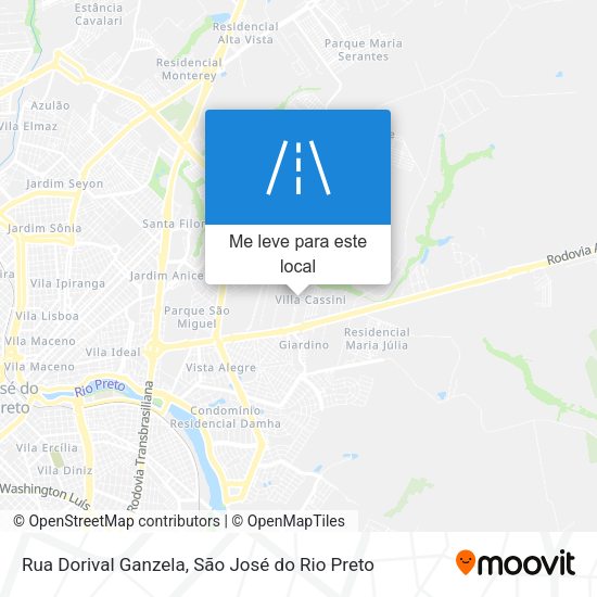 Rua Dorival Ganzela mapa
