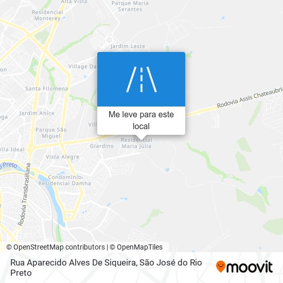 Rua Aparecido Alves De Siqueira mapa