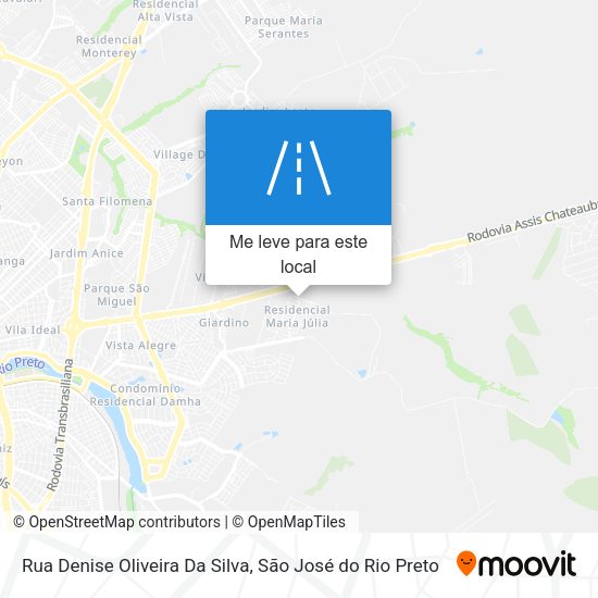 Rua Denise Oliveira Da Silva mapa