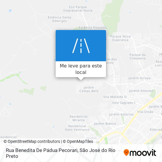 Rua Benedita De Pádua Pecorari mapa