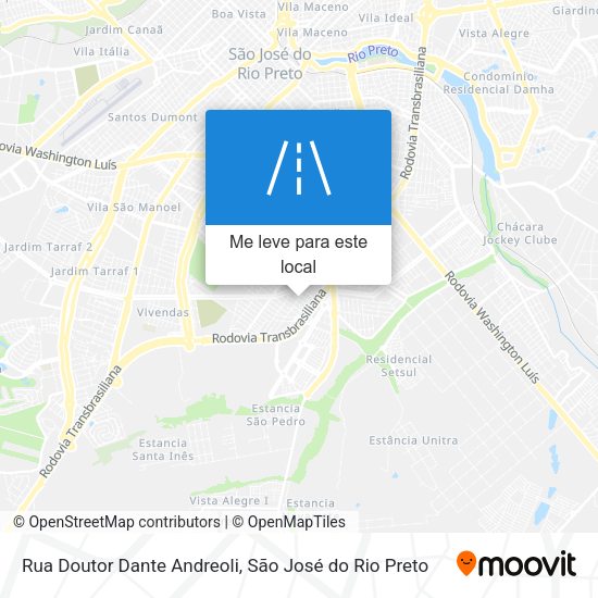 Rua Doutor Dante Andreoli mapa