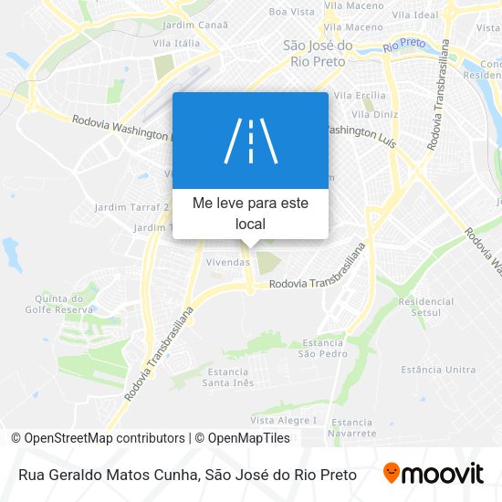 Rua Geraldo Matos Cunha mapa