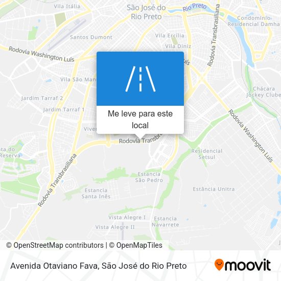 Avenida Otaviano Fava mapa