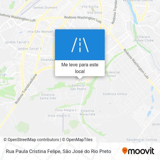 Rua Paula Cristina Felipe mapa