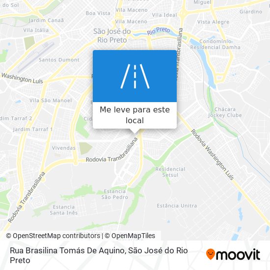 Rua Brasilina Tomás De Aquino mapa
