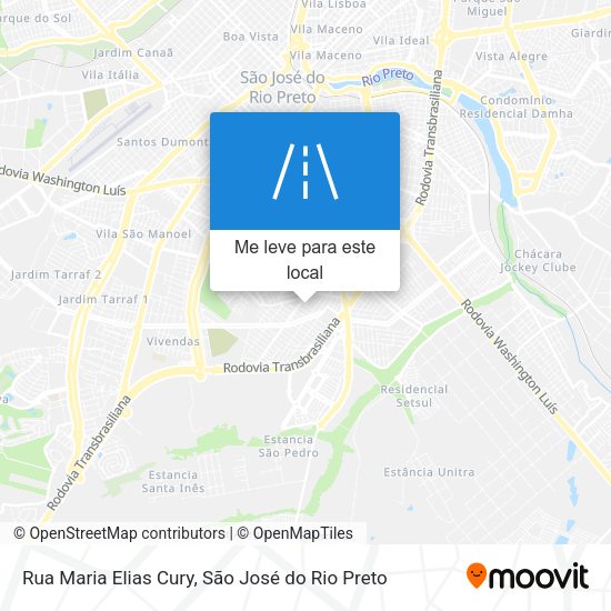 Rua Maria Elias Cury mapa