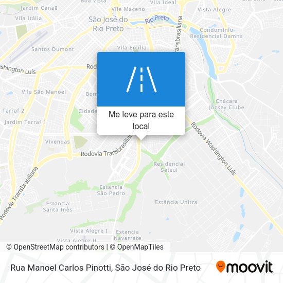 Rua Manoel Carlos Pinotti mapa