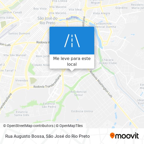 Rua Augusto Bossa mapa