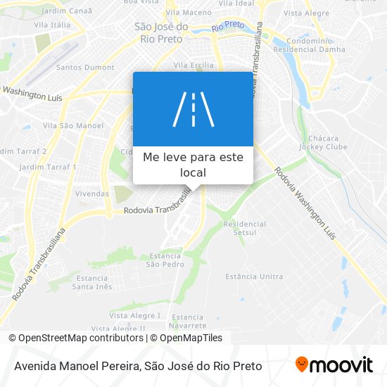 Avenida Manoel Pereira mapa