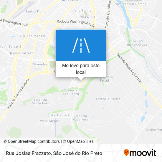 Rua Josias Frazzato mapa