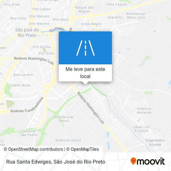 Rua Santa Edwiges mapa