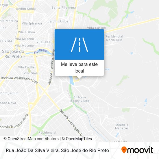 Rua João Da Silva Vieira mapa
