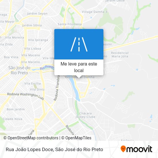Rua João Lopes Doce mapa