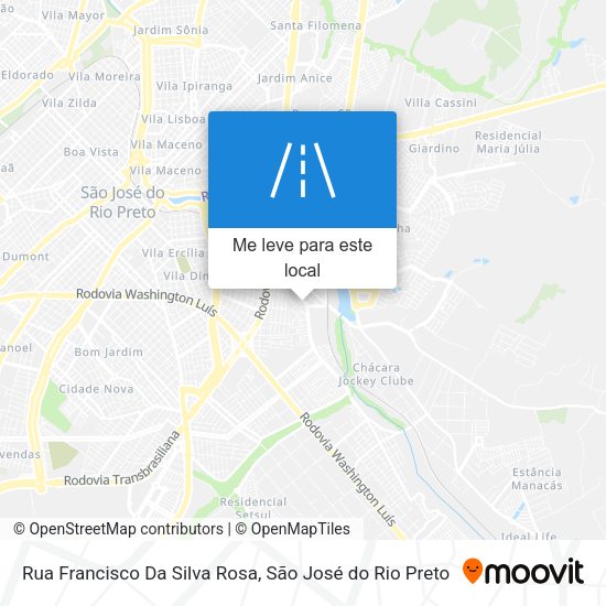 Rua Francisco Da Silva Rosa mapa