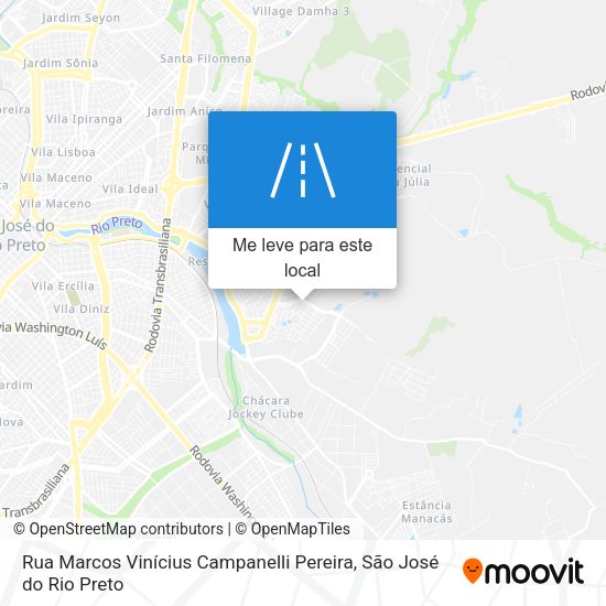 Rua Marcos Vinícius Campanelli Pereira mapa