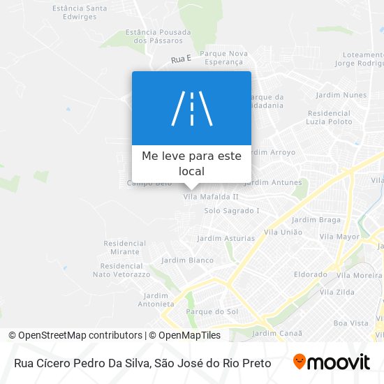 Rua Cícero Pedro Da Silva mapa
