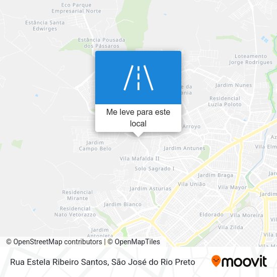 Rua Estela Ribeiro Santos mapa