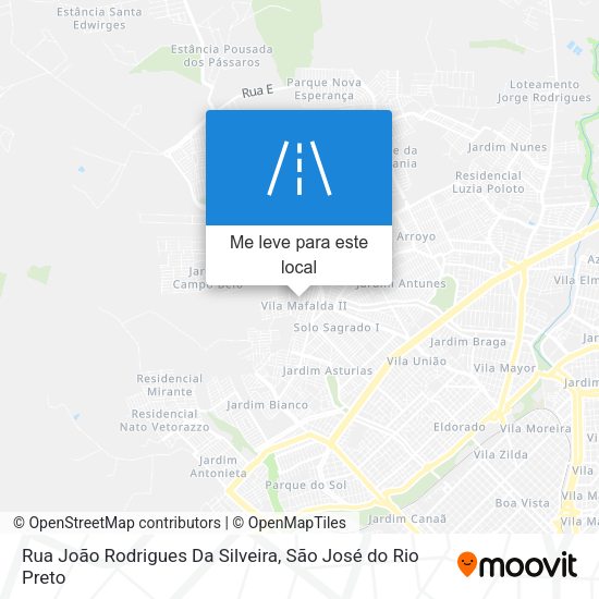 Rua João Rodrigues Da Silveira mapa