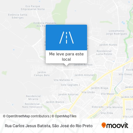 Rua Carlos Jesus Batista mapa