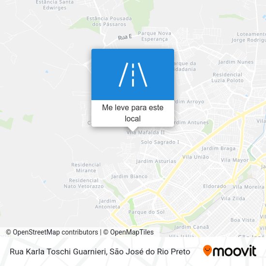 Rua Karla Toschi Guarnieri mapa