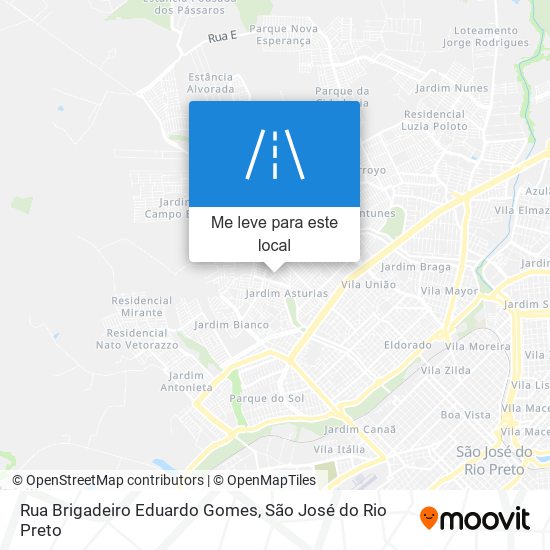 Rua Brigadeiro Eduardo Gomes mapa
