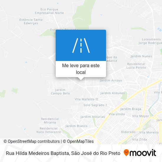 Rua Hilda Medeiros Baptista mapa