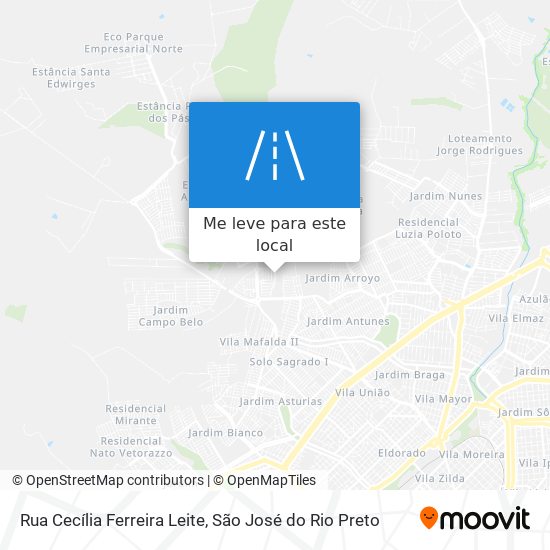Rua Cecília Ferreira Leite mapa