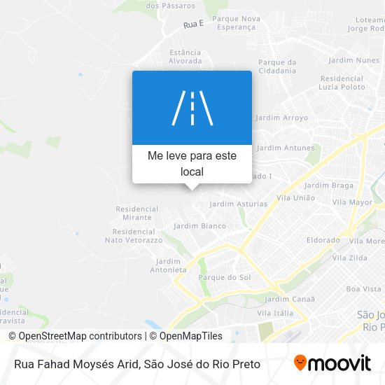 Rua Fahad Moysés Arid mapa