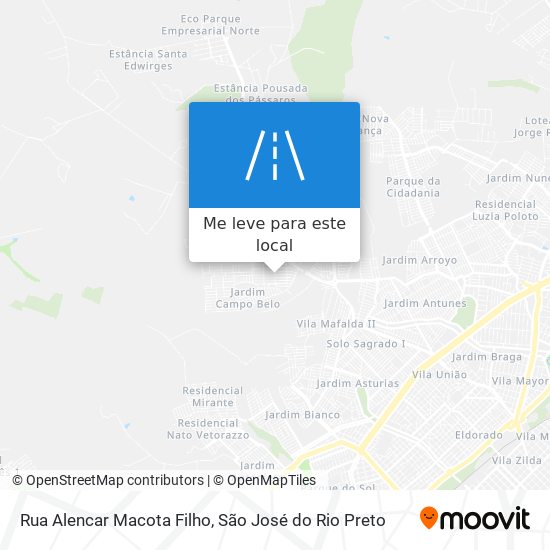Rua Alencar Macota Filho mapa