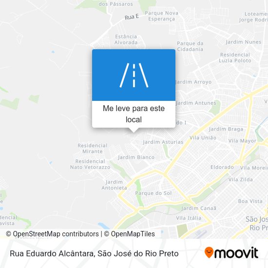 Rua Eduardo Alcântara mapa