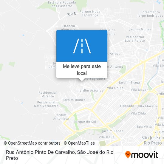 Rua Antônio Pinto De Carvalho mapa