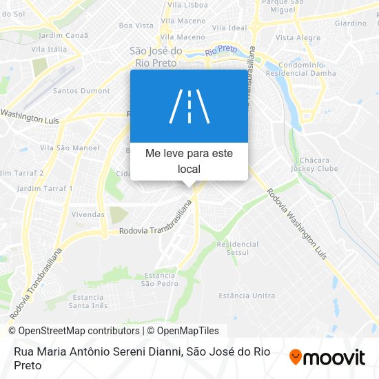 Rua Maria Antônio Sereni Dianni mapa