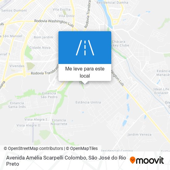 Avenida Amélia Scarpelli Colombo mapa