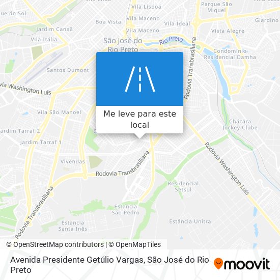 Avenida Presidente Getúlio Vargas mapa