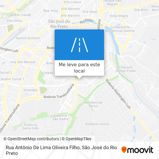 Rua Antônio De Lima Oliveira Filho mapa