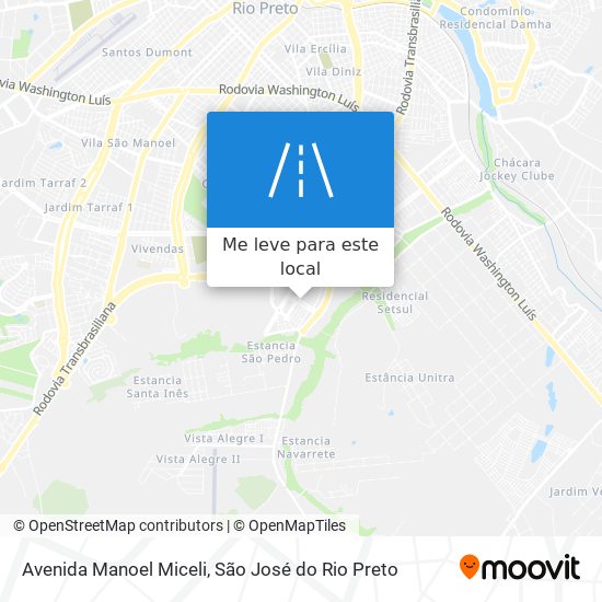 Avenida Manoel Miceli mapa